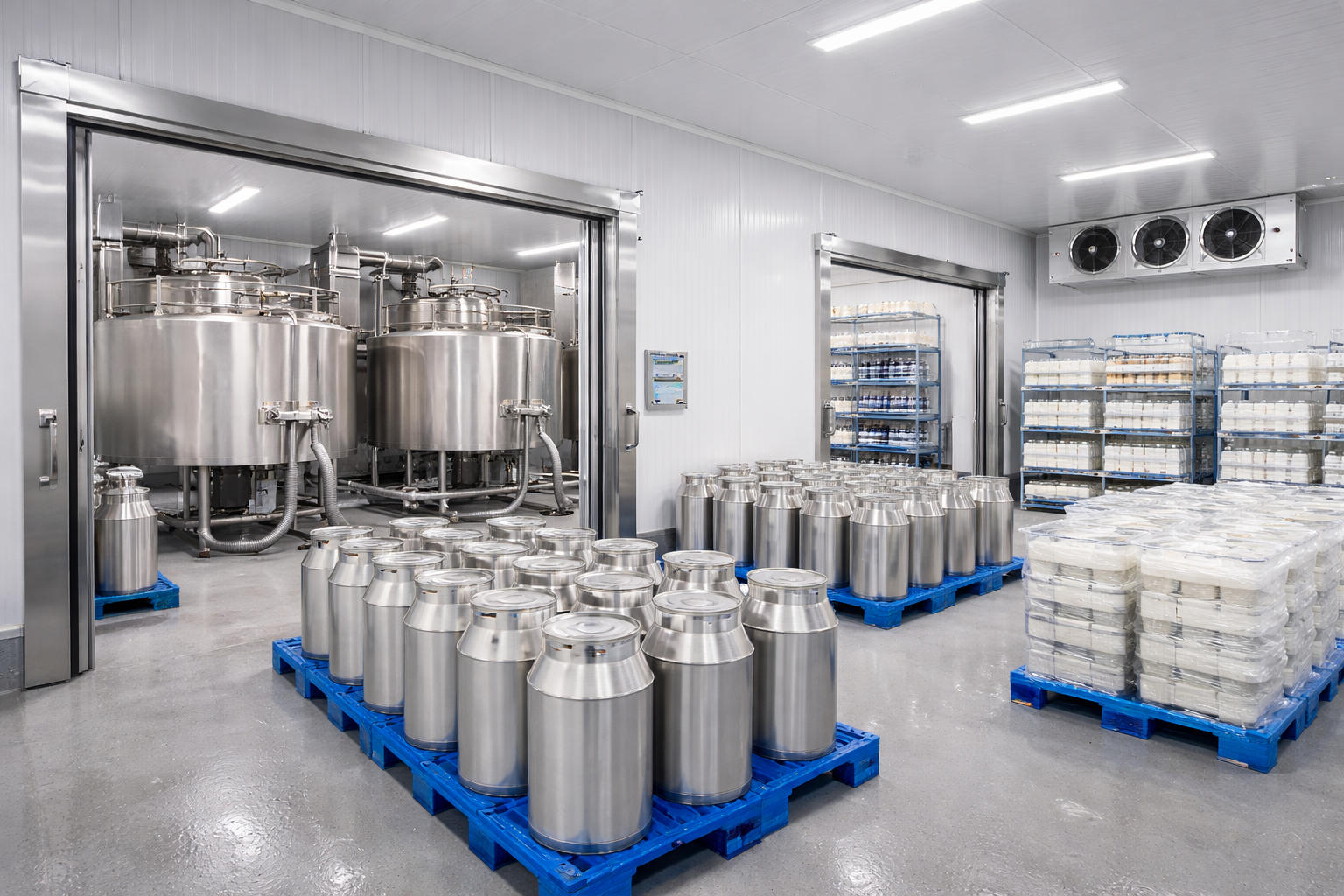 Cold Storage Panels for Dairy Products